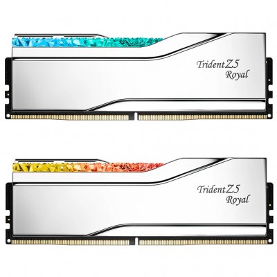 Пам'ять DDR5 32GB (2x16GB) 7200 MHz Trident Z5 Royal Silve G.Skill F5-7200J3445G16GX2-TR5S