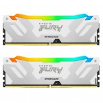 Пам'ять DDR5 48GB (2x24GB) 8400 MHz Renegade RGB White/Sil Kingston Fury (ex.HyperX) KF584CU40RWAK2-48
