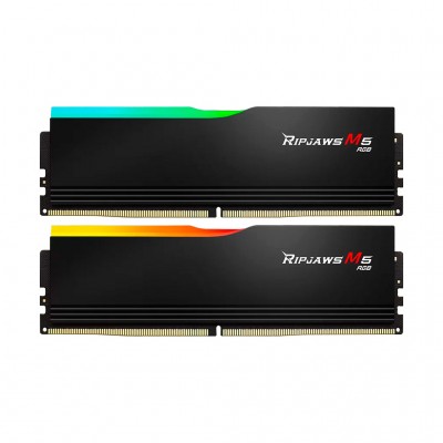 Пам'ять DDR5 64GB (2x32GB) 6400 MHz Ripjaws M5 RGB Matte B G.Skill F5-6400J3239G32GX2-RM5RK