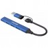 USB-хаб Canyon hub DS-02 4in1 USB-A/C Blue (CNS-TDS02BL)