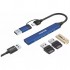 USB-хаб Canyon hub DS-02 4in1 USB-A/C Blue (CNS-TDS02BL)