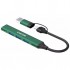 USB-хаб Canyon hub DS-02 4in1 USB-A/C Green (CNS-TDS02GR)