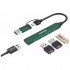 USB-хаб Canyon hub DS-02 4in1 USB-A/C Green (CNS-TDS02GR)