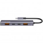 USB-хаб Canyon hub DS-18 5in1 USB-C Grey (CNS-TDS18)