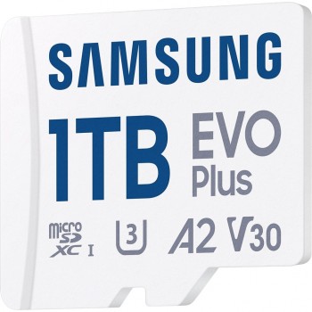 Карта пам'яті 1TB microSDXC Class UHS-I U3 V30 A2 EVO Plus + SD Samsung (MB-MC1T0SA/EU)