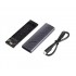 Зовнішня кишеня Maxxter M.2 NVMe PCIe, USB 3.2 Type-C, Metal, Black (EHDE-2280S-01)