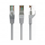Патч-корд UTP Cablexpert (PP6U-CU-10M) Cat.6, литий, 50u" штекер із засувкою, 10 м, сірий