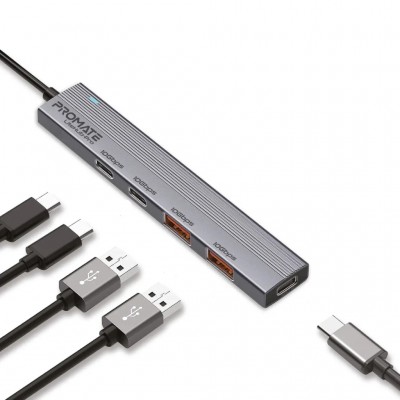 USB-хаб Promate USB Hub 4 ports litehub-pro (litehub-pro)