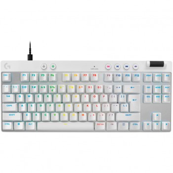 Клавiатура Logitech G PRO X TKL Rapid White (920-013242)