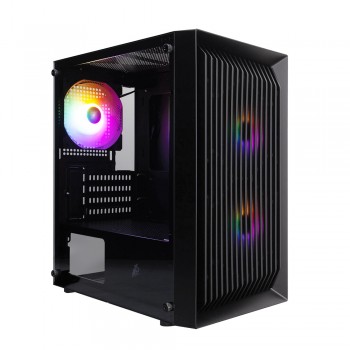 Корпус 1stPlayer BS-2-BK-3F1 Black без БЖ