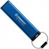 флеш USB 3.2 128GB Kingston IronKey Keypad 200 Type-C Blue (IKKP200C/128GB)