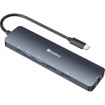 USB-хаб Sandberg USB3.1 Type-C to HDMI/USB 3.0x2/RJ45/USB-C/Display (136-43)