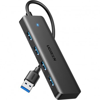 USB-хаб UGREEN USB 3.0 to 4хUSB 3.0 0.15m Space Gray CM219 (25851)