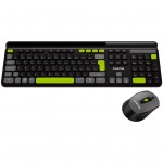 Комплект (клавіатура, миша) Canyon HSET-W5 Wireless UA Black (CNS-HSETW5BK)