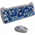 Комплект (клавіатура, миша) Canyon HSET-W6 Kitty Edition Wireless UA Blue (CNS-HSETW6BL)