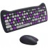 Комплект (клавіатура, миша) Canyon HSET-W6 Kitty Edition Wireless UA Violet (CNS-HSETW6VT)