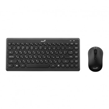 Комплект (клавіатура, миша) Genius LuxeMate Q-8000 Wireless UA Black (31340013414)