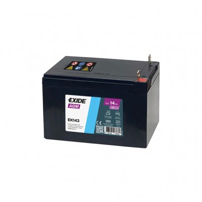 Акумулятор автомобільний EXIDE START-STOP AGM 14Ah бокова(+/-) (200EN) (EK143)