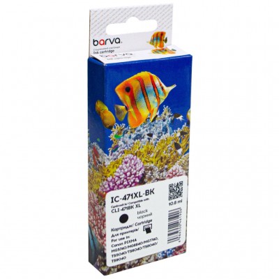 Картридж Canon CLI-471BK XL (0346C001) 810с, Black (IC-471XL-BK) BARVA