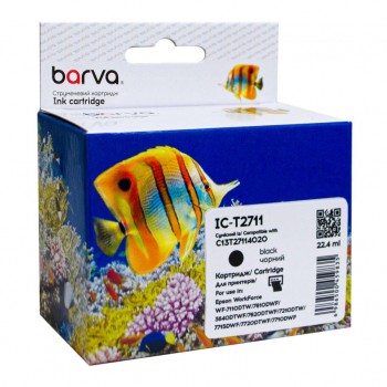Картридж Epson T2711 27XL (C13T27114020) 1100 c, Black (IC-T2711) BARVA