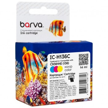 Картридж HP 136 (C9361HE) 220c, Color (IC-H136C) BARVA