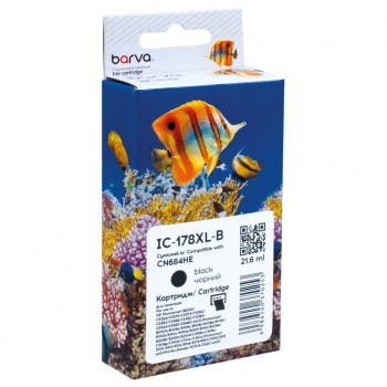 Картридж HP 178XL (CB316HE/CN684HE) 550 c, Black (IC-178XL-B) BARVA