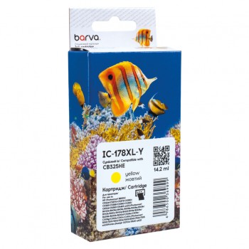 Картридж HP 178XL (CB320HE/CB325HE) 950 c, Yellow (IC-178XL-Y) BARVA