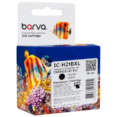 Картридж HP 21XL (C9351AE/C9351CE) 475c, black (IC-H21BXL) BARVA