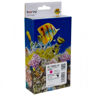 Картридж HP 728 (F9K16A) верс.U1-U10, 300 мл, Magenta (IC-728XL-M) BARVA