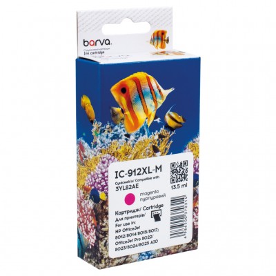 Картридж HP 912XL (3YL78AE/3YL82AE) 900 c, Magenta (IC-912XL-M) BARVA