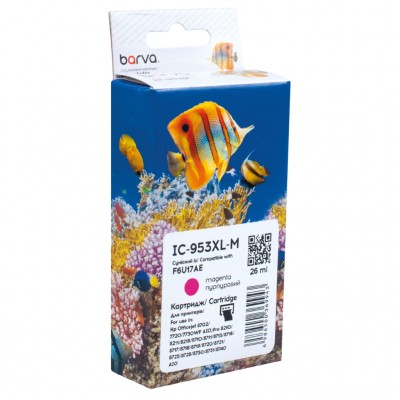 Картридж HP 953XL (F6U13AE/F6U17AE) 1600 c, Magenta (IC-953XL-M) BARVA