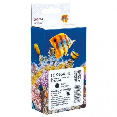Картридж HP 953XL (L0S58AE/L0S70AE) 2000 c, Black (IC-953XL-B) BARVA