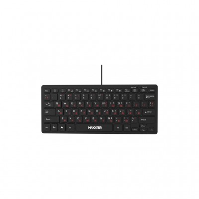 Клавіатура Maxxter KBM-C01B-UA USB UA Black (KBM-C01B-UA)