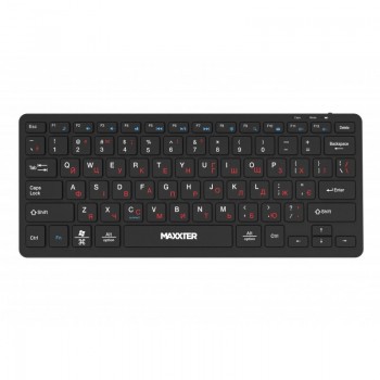 Клавіатура Maxxter KBW-C01B-UA Wireless UA Black (KBW-C01B-UA)