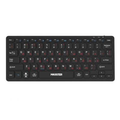 Клавіатура Maxxter KBW-C01B-UA Wireless UA Black (KBW-C01B-UA)