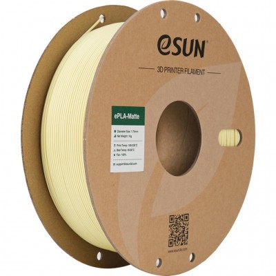 Пластик для 3D-принтера eSUN ePLA-Matte, 1,75мм, 1кг, almond yellow (ePLA-Matte-P175AY1)
