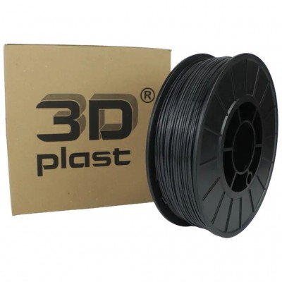 Пластик для 3D-принтера 3Dplast PLA 1.75мм, 0.85кг, gray-graphit (3DPLA17508GGF)