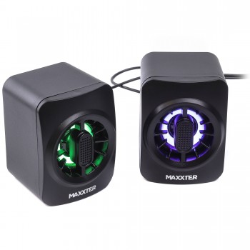 Акустична система Maxxter CSP-U005RGB USB Black (CSP-U005RGB)