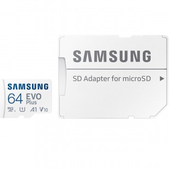 Карта пам'яті 64GB microSD class 10 UHS-I U3 V30 A2 EVO Plus Samsung (MB-MC64SA/EU)
