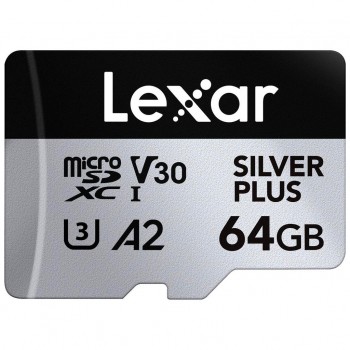 Карта пам'яті 64GB microSDXC class 10 UHS-I U3 V30 A2 Profession Lexar (LMSSIPL064G-BNANG)