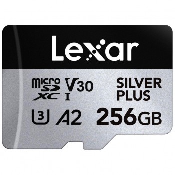 Карта пам'яті Lexar 256GB microSDXC class 10 UHS-I U3 V30 A2 Professional Silver (LMSSIPL256G-BNANG)