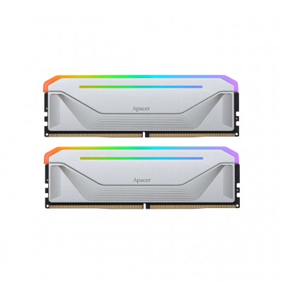 Пам'ять DDR5 32GB (2x16GB) 5600 MHz NOX RGB Silver Apacer AH5U32G56C522NWAA-2
