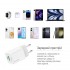 Зарядний пристрій ColorWay GaN Mini 30W PD Port PPS USB (Type-C PD + USB QC4.0) White (CW-CHS053PDC-WT) + кабель USB Type-C