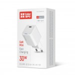 Зарядний пристрій ColorWay GaN Mini 30W PD Port PPS USB-C White (CW-CHS054PD-WT)
