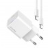 Зарядний пристрій ColorWay GaN Mini 30W PD Port PPS USB-C White (CW-CHS054PDC-WT) + кабель USB Type-C