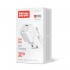 Зарядний пристрій ColorWay GaN Mini 30W PD Port PPS USB-C White (CW-CHS054PDC-WT) + кабель USB Type-C