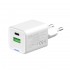 Зарядний пристрій ColorWay GaN Mini 35W PD Port PPS USB (Type-C PD + USB QC4.0) White (CW-CHS055PD-WT)