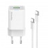 Зарядний пристрій ColorWay GaN Mini 35W PD Port PPS USB (Type-C PD + USB QC4.0) White (CW-CHS055PDC-WT) + кабель USB Type-C