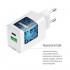 Зарядний пристрій ColorWay GaN Mini 35W PD Port PPS USB (Type-C PD + USB QC4.0) White (CW-CHS055PDC-WT) + кабель USB Type-C