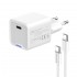 Зарядний пристрій ColorWay GaN Mini 35W PD Port PPS USB-C White (CW-CHS056PDC-WT) + кабель USB Type-C
